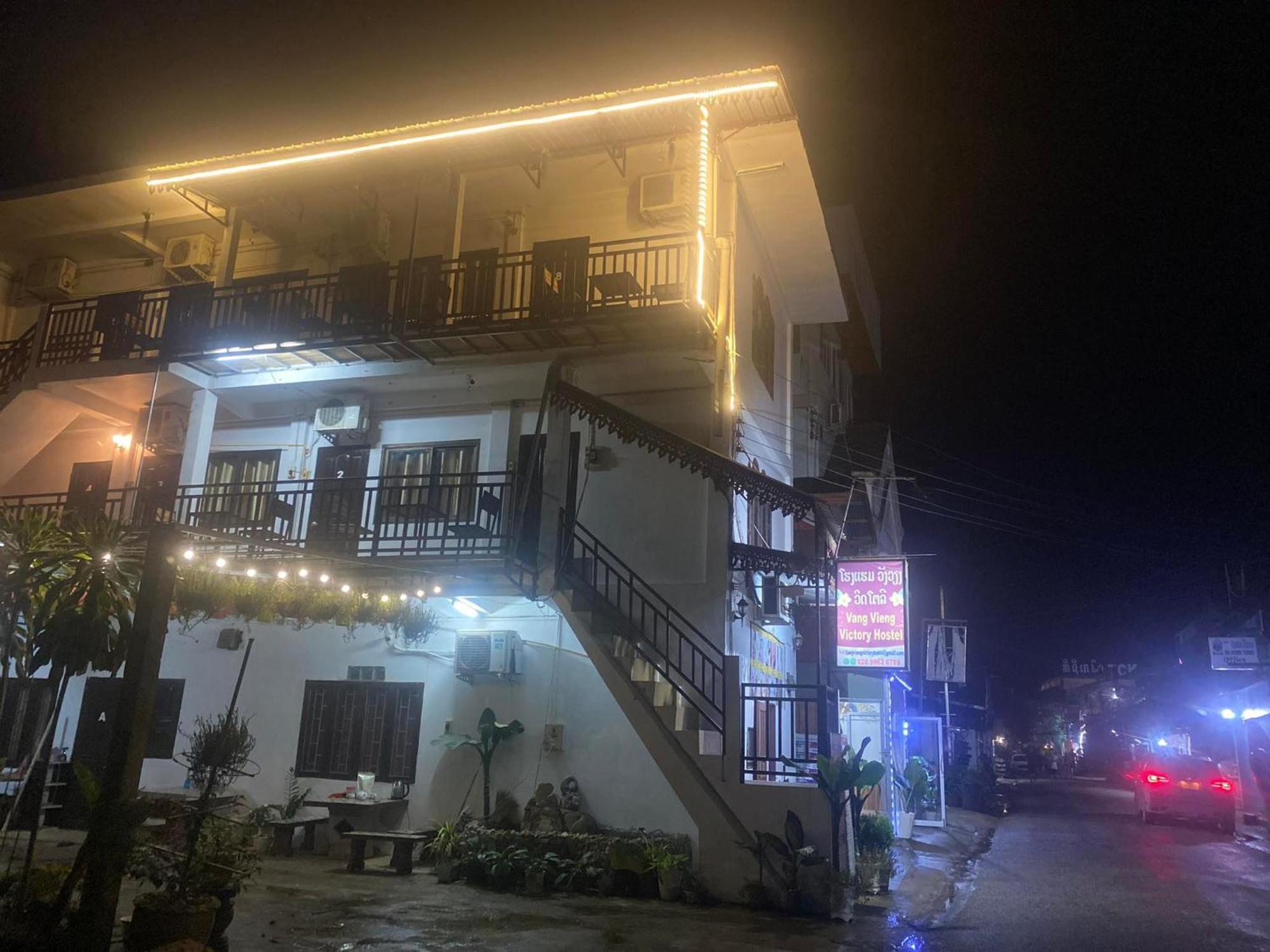 Vang Vieng Victory Hostel Zewnętrze zdjęcie